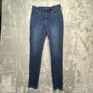 American Eagle Super Hi-Rise Jegging Womens 6 Long Blue Dream Jean Medium Wash